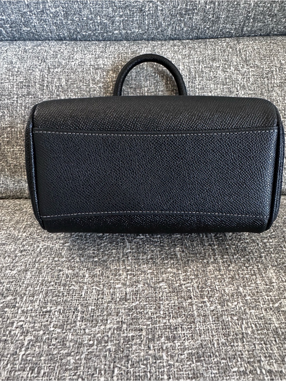 Coach Black Mini Leather Satchel with Gold Hardware - Picture 8 of 12